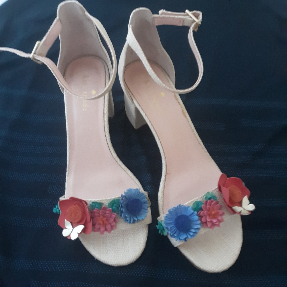 Kate Spade Butterfly Garden Summer Shoes 7.5